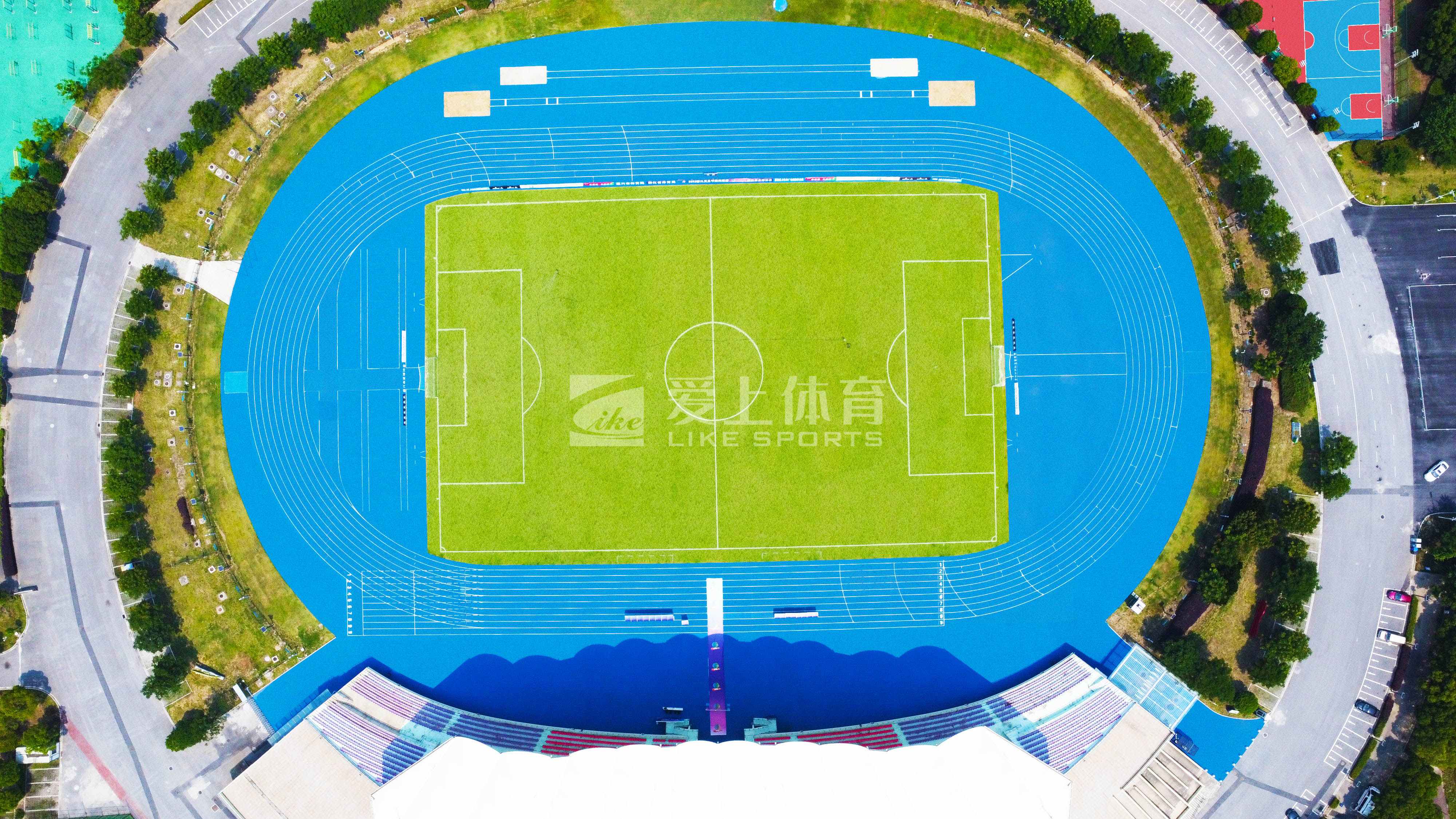 PU prefabricated running track